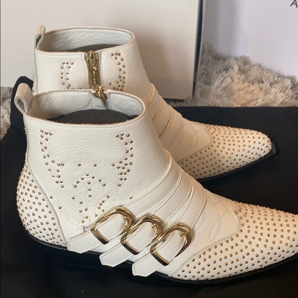 NEW IN BOX! Anine bing penny white boots. Never worn - Picture 5 of 14